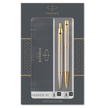 Gift Set Sfera M + roller a sfera IM Brushed metal GT - Parker