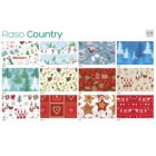 Carta regalo - raso - Country Natale - 70 x 100 cm - Rex Sadoch - scatola 100 fogli Carta regalo - raso - Country Natale - 70 x 100 cm - Rex Sadoch - scatola 100 fogli