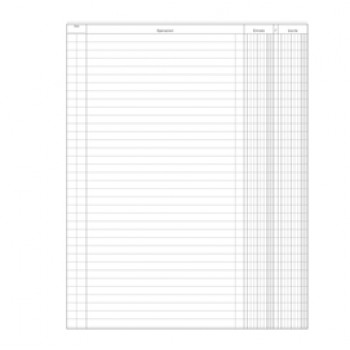 Registro Entrate-Uscite - 100 pagine - 31 x 24,5 cm - DU135800000 - Data Ufficio
