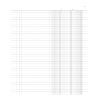 Registro inventari a 3 colonne - 96 pagine - 31 x 24,5 cm - DU135100000 - Data Ufficio