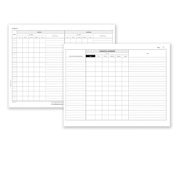 Registro carico/scarico suini - 23 pagine numerate - 31 x 24,5 cm - DU138311000 - Data ufficio