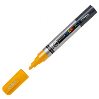 Marcatore a base d'acqua Graduate Mark All  - punta tonda 2mm - giallo - Lyra