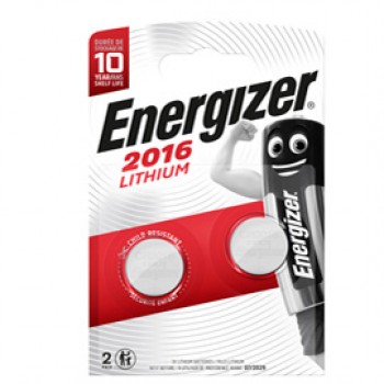 Micropila CR2016 - 3V - a pastiglia - Lithium - Energizer - blister 2 pezzi