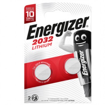 Micropila CR2032 - 3V - a pastiglia - litio - Energizer - blister 2 pezzi