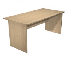 Scrivania Easy - lineare - 160 x 80 x 72 cm - rovere