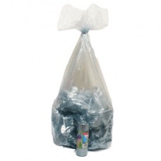Sacchi - 70 x 110 cm - 110 L - 22 micron - azzurro trasparente - Rolsac - conf. 10 pezzi