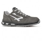 Calzatura di sicurezza Kick S3 - pelle nabuk naturale - taglia 44 - grigio - U-Power
