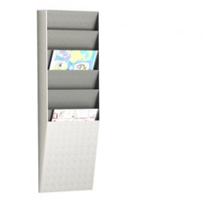 Portadepliant wall organizers - a 6 tasche A4 verticali - 23,6 x 8,3 x 71,2 cm - Paperflow Portadepliant wall organizers - a 6 tasche A4 verticali - 23,6 x 8,3 x 71,2 cm - Paperflow