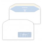Busta Silver Matic Lux FSC - con finestra - gommata - 11 x 23 cm - 80 gr - bianco - Pigna Envelopes - conf. 500 pezzi