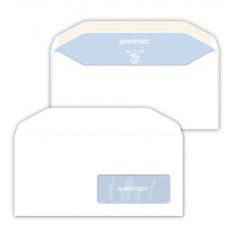 Busta Silver Matic Lux FSC - con finestra - gommata - 11 x 23 cm - 80 gr - bianco - Pigna Envelopes - conf. 500 pezzi