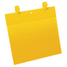 Buste con fascette di aggancio - A4 orizzontali - giallo - Durable - conf. 50 pezzi