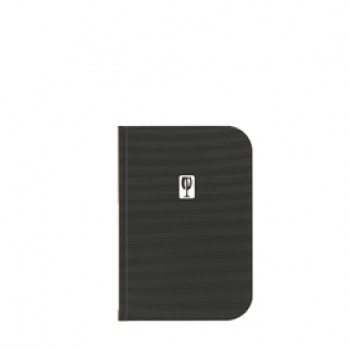Portamenù Essential - A5 - 23,7x17,2 cm - nero - Securit