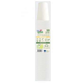 Bicchieri in carta - 350 ml - con marcatura S.U.P - Dopla - conf. 50 pezzi