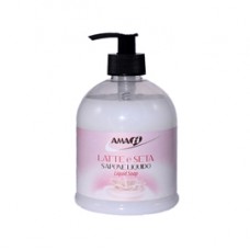 Sapone liquido - in dispenser - 500 ml - latte & seta - Amati Sapone liquido - in dispenser - 500 ml - latte & seta - Amati