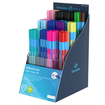 Penna sfera Slider Edge XB - colori standard e pastel - Schneider - expo 120 pezzi