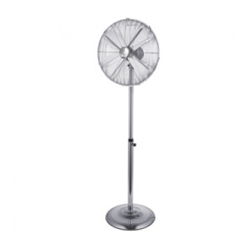 Ventilatore Cromo da terra - 3 velocità - 60 W - pala diametro 45 cm - 45 x 45 x 170 cm - metallo cromato - CFG