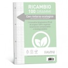 Ricambi c/rinforzo ecologico - A4 - 100 gr - 40 fg - 4 mm - Favini