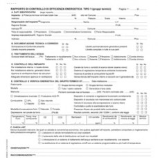 Rapporti controllo efficienza energetica reg, Emilia Romagna - T1 A - 29,7 x 21,4 cm - snap 3c - conf. 25 pezzi