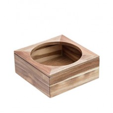 Supporto per ciotola - in bamboo - 26x26x11 cm - colore naturale - Leone Supporto per ciotola - in bamboo - 26x26x11 cm - colore naturale - Leone