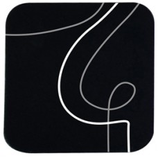 Sottobicchiere linea Linee - 10 x 10 cm - nero - Stilcasa Sottobicchiere linea Linee - 10 x 10 cm - nero - Stilcasa