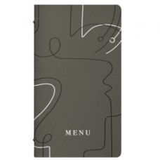 Portamenù linea Linee - 18x31,6 cm - grigio - Stilcasa