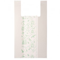 Shoppers Midi - 28 x 50 cm - mater-bi - bianco - scatola 500 pezzi