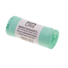 Sacchi bio - 42x45 cm - 10 L - 16 micron - verde - conf. 20 pezzi