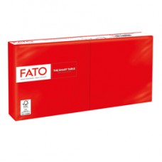 Tovagliolo - carta - 24 x 24 cm - 2 veli - rosso - Fato - conf. 100 pezzi