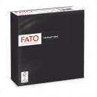 Tovagliolo - carta - 33 x 33 cm - 2 veli - nero - Fato - conf. 50 pezzi