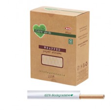 Cannucce kraft imbustate bio - 21 cm - Leone - conf. 250 pezzi
