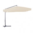 Ombrellone quadro - con braccio laterale - 3 x3 m - ecru - Garden Friend