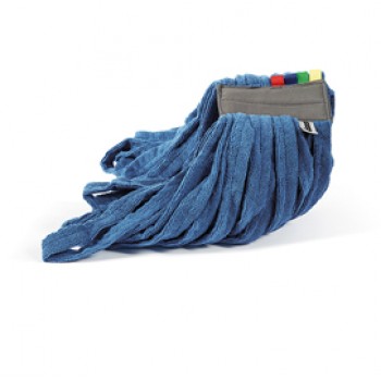 Mop Raptor - a frange tubolari - 350 gr - microfibra - blu - Perfetto