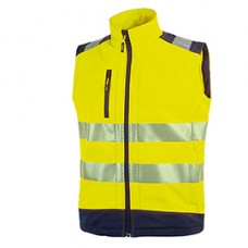 Gilet alta visibiltà Softshell Dany - taglia S - giallo fluo - U-Power Gilet alta visibiltà Softshell Dany - taglia S - giallo fluo - U-Power