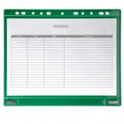 Buste forate - per supporti magnetici ad anelli - A4 - verde - Djois - conf. 5 pezzi