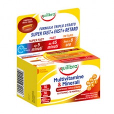 Integratore Multivitamine & Minerali - 30 compresse triplo strato (1,5 gr cad.) - Equilibra