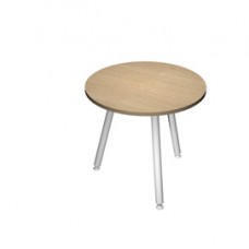 Tavolo riunione tondo Skinny Metal - diametro 80 cm - rovere Tavolo riunione tondo Skinny Metal - diametro 80 cm - rovere