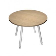 Tavolo riunione tondo Skinny Metal - diametro 100 cm - rovere Tavolo riunione tondo Skinny Metal - diametro 100 cm - rovere