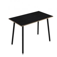 Tavolo alto Skinny Metal - 180 x 80 x 105 cm - nero/nero venato - Artexport