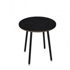 Tavolo alto tondo - diametro 100 - H 105 cm - nero/nero venato Tavolo alto tondo - diametro 100 - H 105 cm - nero/nero venato