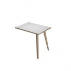 Allungo DX/SX per scrivanie Woody - 60 x 80 x H 74,4 cm - rovere / bianco