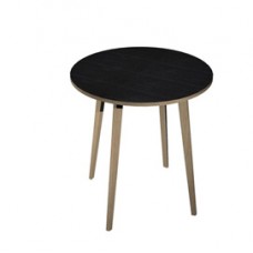 Tavolo rotondo alto Woody - diametro 100 cm - H 105 cm - rovere/nero venato Tavolo rotondo alto Woody - diametro 100 cm - H 105 cm - rovere/nero venato
