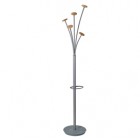 Appendiabiti Festival M - 5 posti - 175 cm - grigio/legno chiaro - Alba