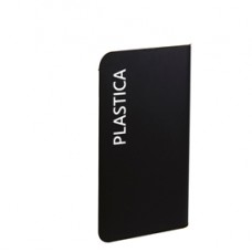 Etichetta adesiva raccolta differenziata - con stampa "PLASTICA" - 50 x 300 mm - vinile - bianco opaco - Medial International