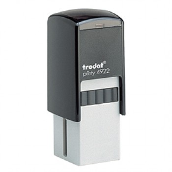 Timbro quadrato 4922 - personalizzabile - 20 x 20 mm - 5 righe - autoinchiostrante - Trodat