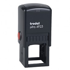 Timbro quadrato 4923 - personalizzabile - 30 x 30 mm - 7 righe - autoinchiostrante - Trodat