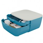 Cassettiera Cosy - 2 scomparti - blu - Leitz