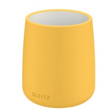 Portapenne Cosy - 10,8 x 8,5 cm - ceramica - giallo - Leitz