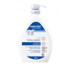 Sapone Total Body - con glicerina - dispenser 1 L - tè verde - Sanitec Sapone Total Body - con glicerina - dispenser 1 L - tè verde - Sanitec