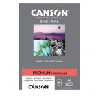 Carta Inkjet Premium - 10 x 15 cm - 255 gr - 50 fogli - lucida - Canson