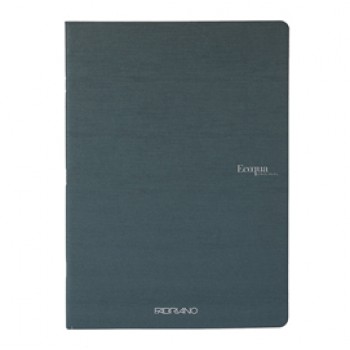 Maxiquaderno Ecoqua original PM - A4 - 90 gr - 1 rigo - 40 fogli - antarcite - Fabriano